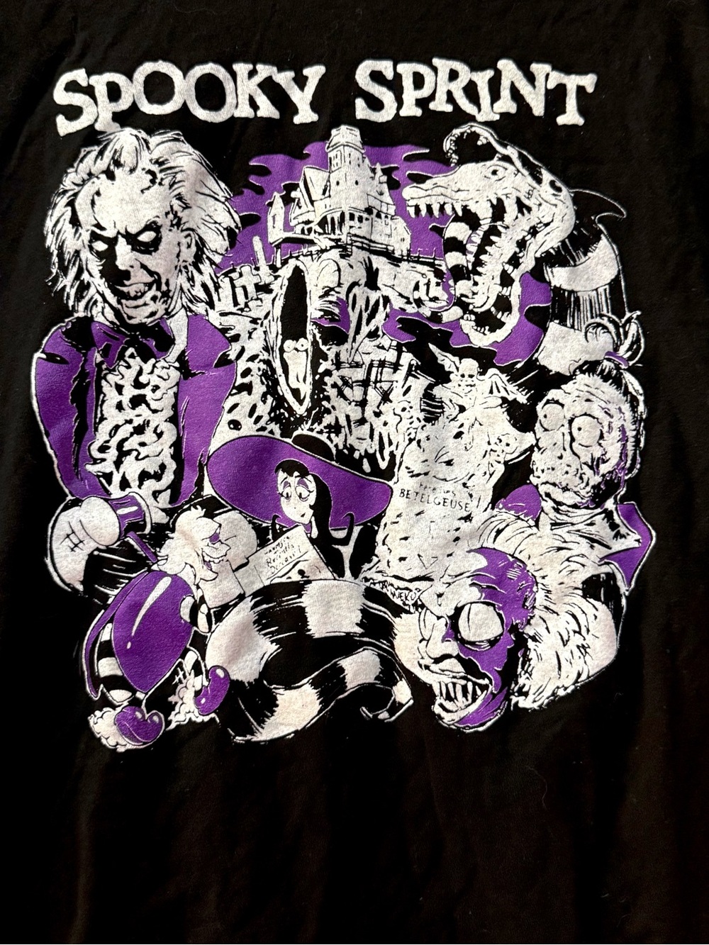 🔥BeetleJuice Spooky Graphic T-Shirt Size M